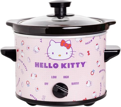Uncanny Brands Hello Kitty 2qt Slow Cooker - Cook With Your Favorite Sanrio Characters in Saudi Arabia