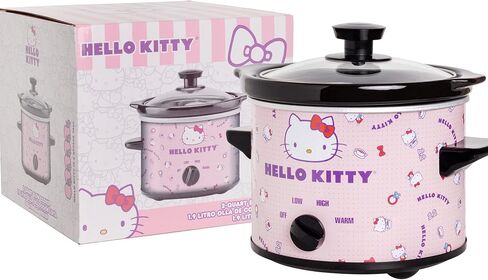 Uncanny Brands Hello Kitty 2qt Slow Cooker - Cook With Your Favorite Sanrio Characters in Saudi Arabia