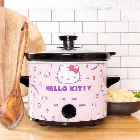 Uncanny Brands Hello Kitty 2qt Slow Cooker - Cook With Your Favorite Sanrio Characters in Saudi Arabia
