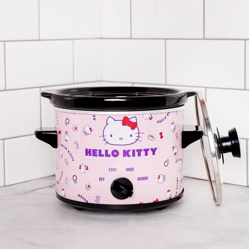 Uncanny Brands Hello Kitty 2qt Slow Cooker - Cook With Your Favorite Sanrio Characters in Saudi Arabia