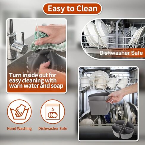 4 قطع من بطانات وعاء الفخار السيليكون 6QT بطانات طباخ بطيء جيوب فخارية قابلة لإعادة الاستخدام متوافقة مع بطانة وعاء الفخار البيضاوي أو المستدير، مقسم وعاء الفخار، إدراج 4 شبكات، أكياس فواصل وعاء الفخار، وعاء الحساء، حصيرة الطبخ in Kuwait