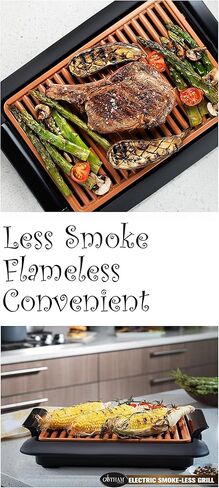 Gotham Steel Smokeless Electric Grill, Portable and Nonstick As Seen On TV! - DELUXE in Kuwait