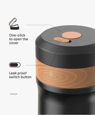 Portable French Press Car-Go Coffee Maker Vacuum Insulated Travel Coffee Mug Cup, Hot/Cold Brew Coffee Press With Unique Filter Stainless Steel Tea Maker Coffee Pot Outdoor Camping Bottle, 320ml/11oz in Kuwait