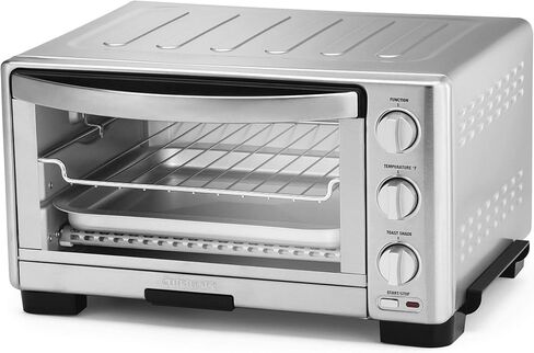 شواية فرن محمصة من كويزينارت TOB-1010، 11.77 بوصة × 15.86 بوصة × 7.87 بوصة، فضي (متجدد) in Kuwait