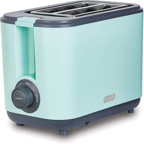 Dash 2 Slice, Extra Wide Slot Easy Toaster with Cool Touch + Defrost Feature, for Bagels, Specialty Breads & other Baked Goods - Aqua in Saudi Arabia