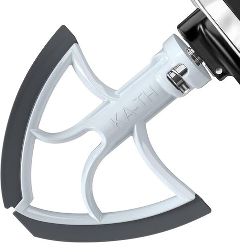 مضرب فليكس إيدج لملحق خلاط مساعد المطبخ، ملحقات مساعدة المطبخ للخلاط، يناسب أوعية الخلاط ذات الرأس المائل لأوعية سعة 4.5-5 كوارت، مضرب بحواف سيليكون مرنة (رمادي داكن) in Kuwait