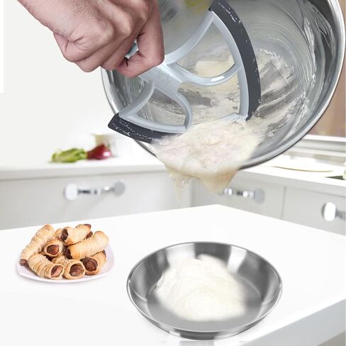 مضرب فليكس إيدج لملحق خلاط مساعد المطبخ، ملحقات مساعدة المطبخ للخلاط، يناسب أوعية الخلاط ذات الرأس المائل لأوعية سعة 4.5-5 كوارت، مضرب بحواف سيليكون مرنة (رمادي داكن) in Kuwait