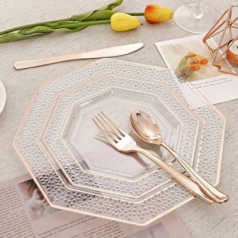 WELLIFE 150Pcs Black Plastic Plates with Disposable Silverware,Silver Cutlery With Black Handle, Perfect for Party, Includes:30 Dinner Plates, 30 Dessert Plates, 90 Black Cutlery for Wedding in Kuwait