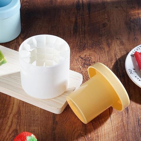 Ice Cubes Mold Ice Trays Maker, Cylinder 3D Silicone Ice Lattice Molding Ice Maker Decompress Ice Lattice Easy Release Ice Lattice Bucket with Lid for Freezer Cocktail Coffee Whiskey Juice in Kuwait