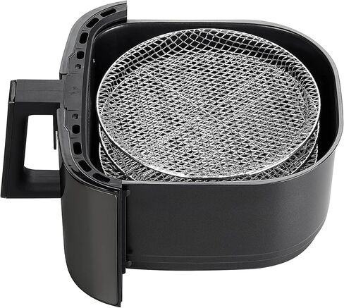 GoWISE USA 7-Quart Air Fryer & Dehydrator Max Steel XL- with Touchscreen Display with Stackable Dehydrating Racks with Preheat & Mute Functions + 100 Recipes (Stainless Steel) in Kuwait