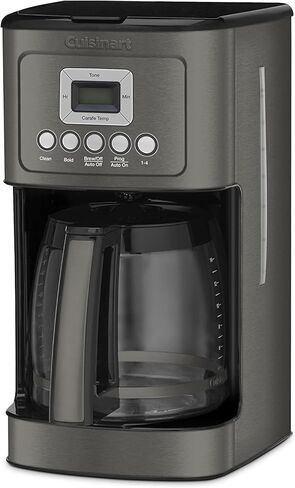Cuisinart TOB-60N2BKS2 Convection AirFryer Toaster Oven Broiler, 1800-Watt Motor, Black Stainless & DCC-3200BKSP1 Perfectemp, 14 Cup Progammable with Glass Carafe Coffee Maker, Black Stainless Steel in Saudi Arabia