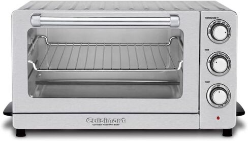 Cuisinart TOB-60N2BKS2 Convection AirFryer Toaster Oven Broiler, 1800-Watt Motor, Black Stainless & DCC-3200BKSP1 Perfectemp, 14 Cup Progammable with Glass Carafe Coffee Maker, Black Stainless Steel in Saudi Arabia