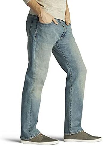 Lee Men's Big & Tall Performance Series Extreme Motion Straight Fit Tapered Leg Jean in Kuwait