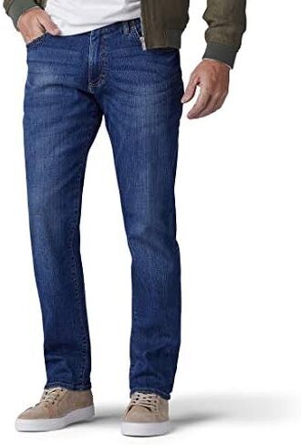 Lee Men's Big & Tall Performance Series Extreme Motion Straight Fit Tapered Leg Jean in Kuwait