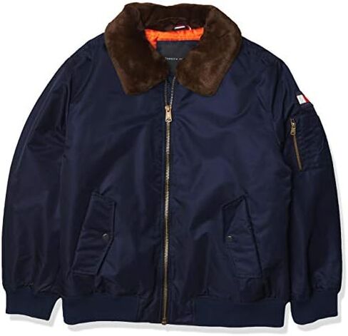 Tommy Hilfiger Men's Laydown Officer Jacket With Attached Pile Collar in Saudi Arabia