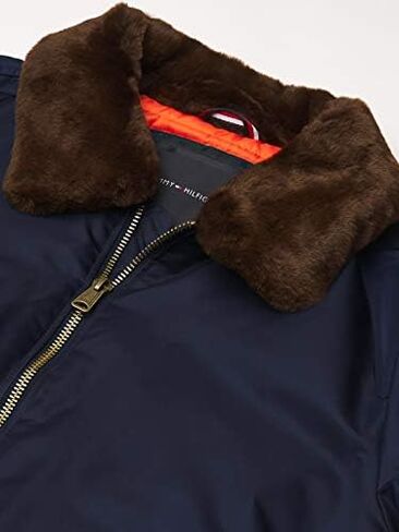 Tommy Hilfiger Men's Laydown Officer Jacket With Attached Pile Collar in Saudi Arabia