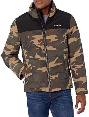Levi's mens Arctic Cloth Retro Bubble Puffer Jacket in Saudi Arabia