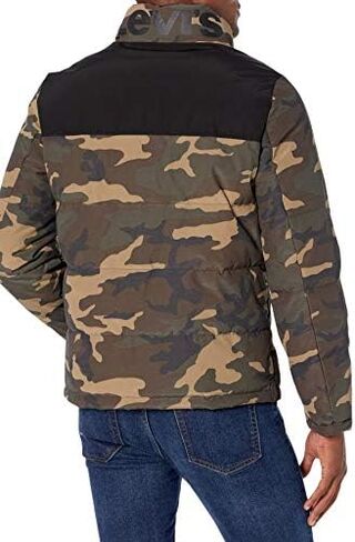 Levi's mens Arctic Cloth Retro Bubble Puffer Jacket in Saudi Arabia