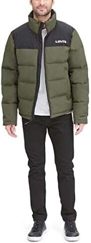 Levi's mens Arctic Cloth Retro Bubble Puffer Jacket in Saudi Arabia
