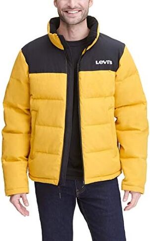 Levi's mens Arctic Cloth Retro Bubble Puffer Jacket in Saudi Arabia