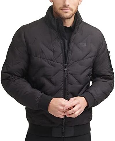 DKNY Men's Welded Quilted Bomber Jacket in Kuwait