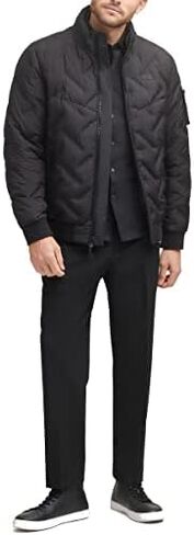 DKNY Men's Welded Quilted Bomber Jacket in Kuwait