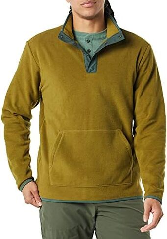 Amazon Essentials Men's Snap-Front Pullover Polar Fleece Jacket in Saudi Arabia
