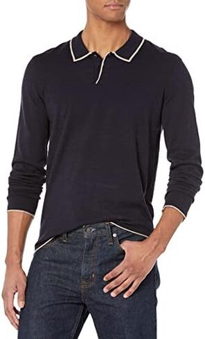 PAIGE Men's Cale Lightweight Sweater Polo in Saudi Arabia