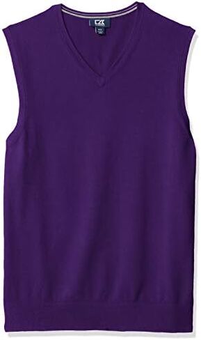 Cutter & Buck Men's Cotton-Rich Lakemont Anti-Pilling V-Neck Sweater Vest in Kuwait