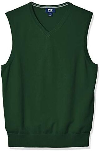 Cutter & Buck Men's Cotton-Rich Lakemont Anti-Pilling V-Neck Sweater Vest in Kuwait