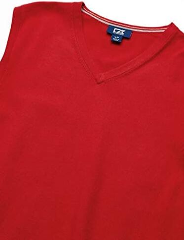 Cutter & Buck Men's Cotton-Rich Lakemont Anti-Pilling V-Neck Sweater Vest in Kuwait