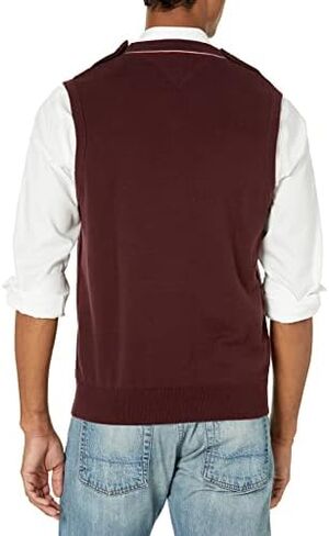 Tommy Hilfiger Men's Adaptive Sweater Vest with Velcro Brand Closure at Shoulders in Saudi Arabia