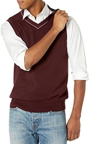Tommy Hilfiger Men's Adaptive Sweater Vest with Velcro Brand Closure at Shoulders in Saudi Arabia