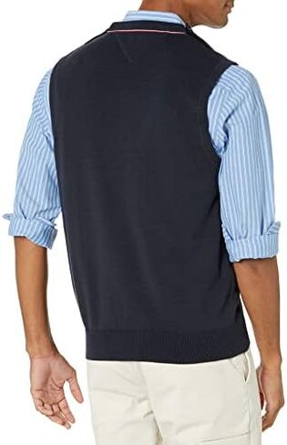 Tommy Hilfiger Men's Adaptive Sweater Vest with Velcro Brand Closure at Shoulders in Saudi Arabia