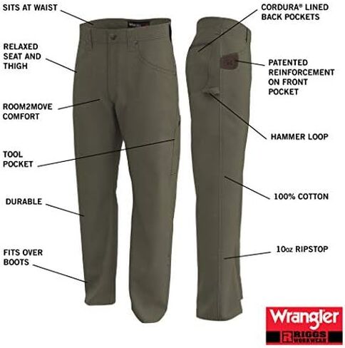 Wrangler Riggs Workwear Men's Ripstop Carpenter Jean in Saudi Arabia