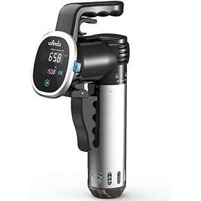 طباخ Sous Vide، جهاز تدوير الغمر الحراري Wancle، مع كتاب الطبخ الإلكتروني للوصفات، مؤقت رقمي دقيق لدرجة الحرارة، فائق الهدوء، 850 واط، 120 فولت، فولاذ مقاوم للصدأ/أسود in Kuwait