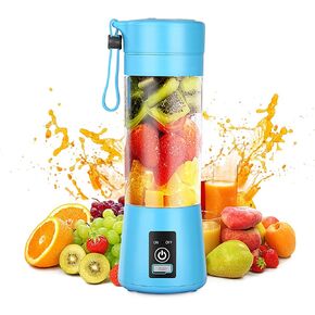 خلاط محمول من بالوود، خلاط شخصي مع خلاط عصير فواكه صغير قابل لإعادة الشحن عبر USB، خلاط بحجم شخصي للعصائر والمخفوق، كوب عصارة صغير للسفر 380 مل، عصير فواكه، حليب، صغير in Kuwait