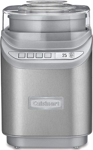 صانعة الآيس كريم الإلكترونية Cuisinart ICE-70، كروم مصقول (متجدد) in Kuwait