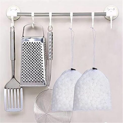 Locisne Sous Vide Cooking Balls BPA Free 20mm 250 Balls with Mesh Drying Bag, Reduces Heat Loss & Water Evaporation, For Anova, Joule Cookers Water Bath Cooking, Sous Vide Container and Precision Immersion Circulator in Kuwait