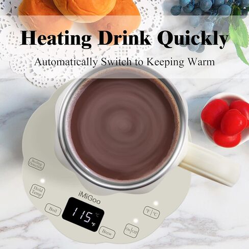Single Serve Coffee Maker, Tea Maker, Percolator, Boiling Cup, Keep Warm Mug, Stainless Steel Inner in Kuwait