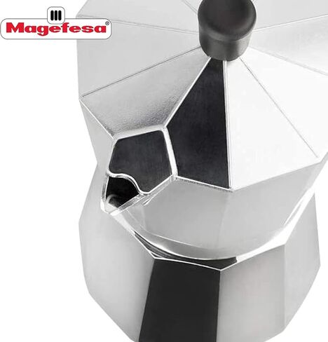 MAGEFESA KENIA - Stovetop Espresso Coffee Maker, 9 cups Size, make your own home italian coffee with this moka pot, made in extra thick aluminum, safe and easy to use, cafetera, café in Kuwait