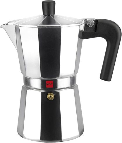 MAGEFESA KENIA - Stovetop Espresso Coffee Maker, 9 cups Size, make your own home italian coffee with this moka pot, made in extra thick aluminum, safe and easy to use, cafetera, café in Kuwait