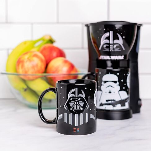 Star Wars Darth Vader and Stormtrooper Single Cup Coffee Maker with 2 Mugs- Cup of the Dark Side in Saudi Arabia