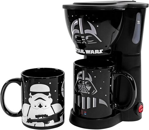 Star Wars Darth Vader and Stormtrooper Single Cup Coffee Maker with 2 Mugs- Cup of the Dark Side in Saudi Arabia