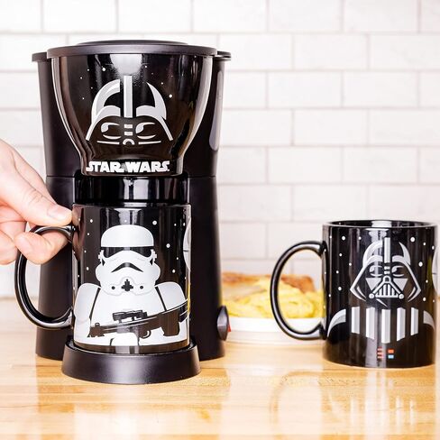 Star Wars Darth Vader and Stormtrooper Single Cup Coffee Maker with 2 Mugs- Cup of the Dark Side in Saudi Arabia
