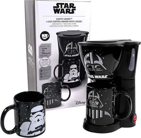 Star Wars Darth Vader and Stormtrooper Single Cup Coffee Maker with 2 Mugs- Cup of the Dark Side in Saudi Arabia