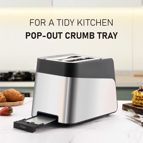 Smart Toaster, KETIAN Touch Screen Toaster 2 Slice,High-speed Automatic Settings, Bagel English Muffins Toast Pastry Waffles Bread Toaster,Stainless Steel in Saudi Arabia
