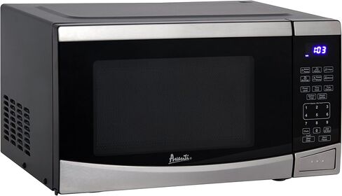 Avanti Microwave Oven 900-Watts Compact with 10 Power Levels and 6 Pre Cooking Settings, Speed Defrost, Electronic Control Panel and Glass Turntable, 0.9-Cu.Ft., Stainless Steel in Saudi Arabia