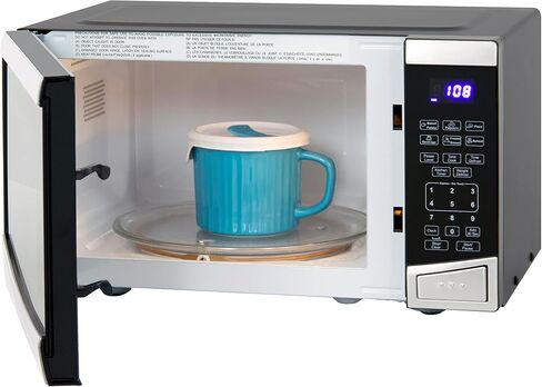 Avanti Microwave Oven 900-Watts Compact with 10 Power Levels and 6 Pre Cooking Settings, Speed Defrost, Electronic Control Panel and Glass Turntable, 0.9-Cu.Ft., Stainless Steel in Saudi Arabia