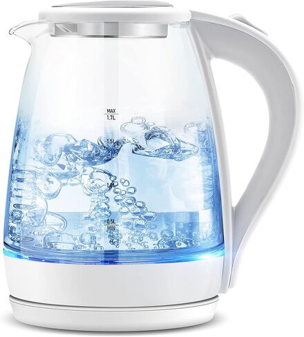 Electric Kettle Temperature Control with 4 Presets, Keep Warm 1.7L Electric Tea Kettle & Hot Water Boiler, Auto-Off & Boil-Dry Protection, BPA Free, Black in Saudi Arabia